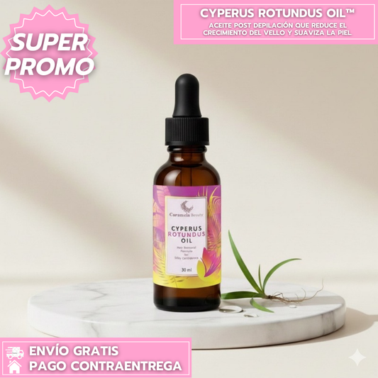 Cyperus Rotundus Oil™: Aceite Post Depilación que Reduce el Crecimiento del Vello y Suaviza la Piel con Efecto Prolongado
