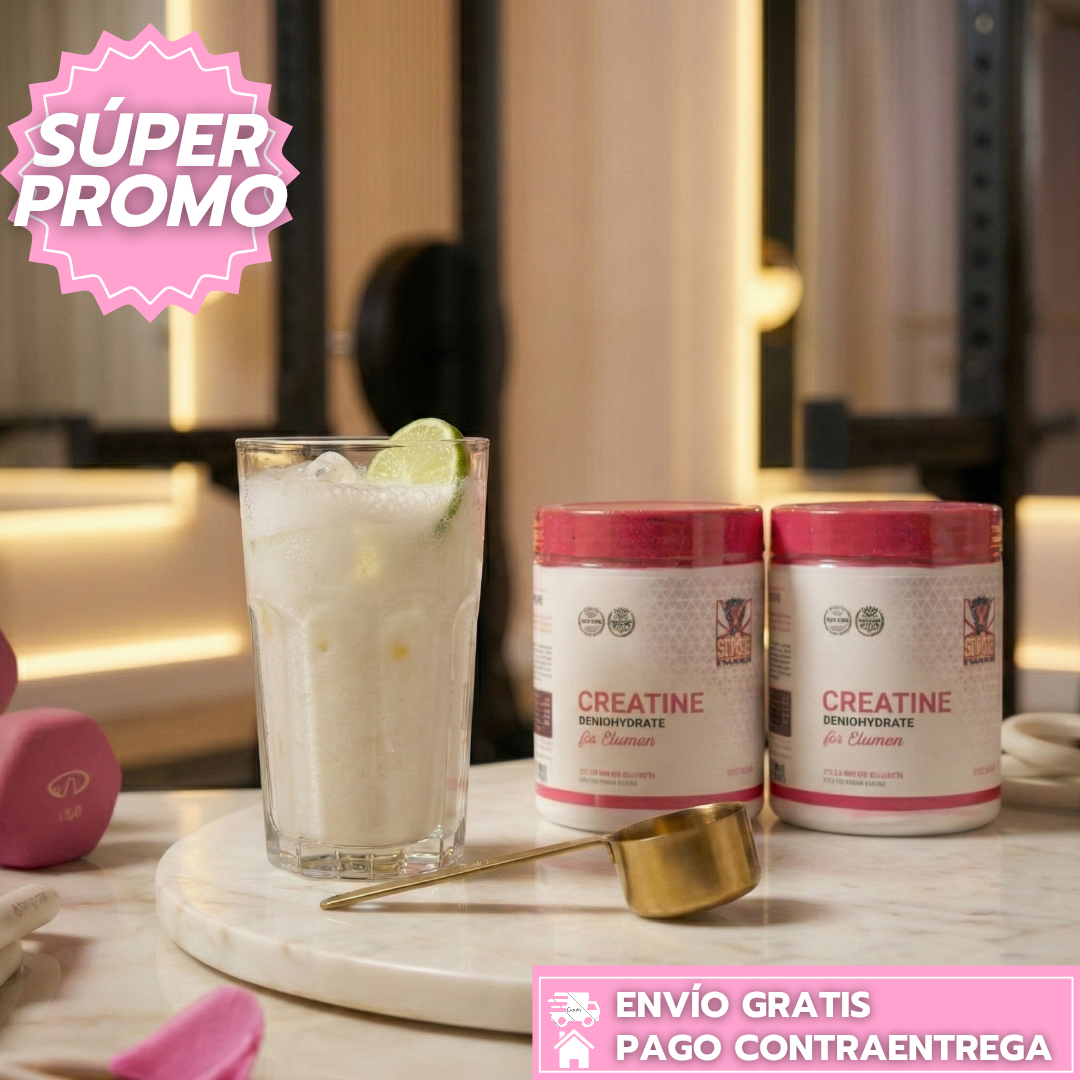 Oferta Especial 2x1: Creatina For Women Old School: Fórmula Especial para Aumentar Glúteos y Tonificar Piernas - 100% ORIGINAL