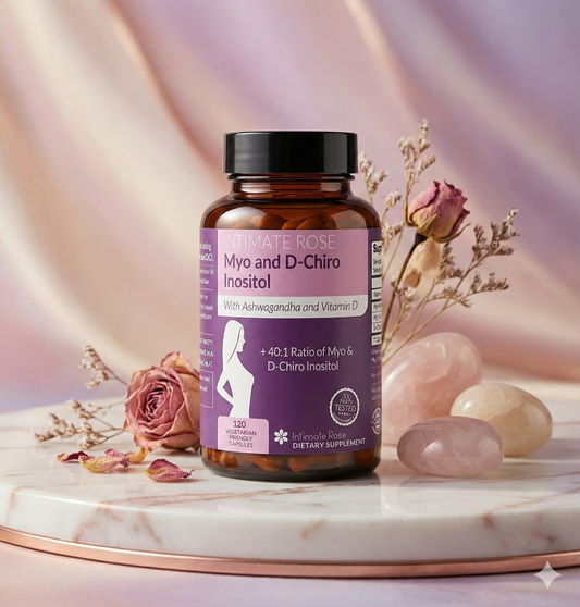 Myo and D-Chiro Inositol: Cápsulas para el equilibrio hormonal femenino y ciclos regulares.